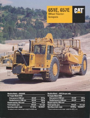 Scraper Caterpillar 651E
