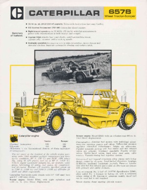 Scraper Caterpillar 657B