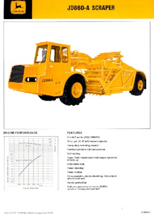 Scraper John Deere Construction JD860-A