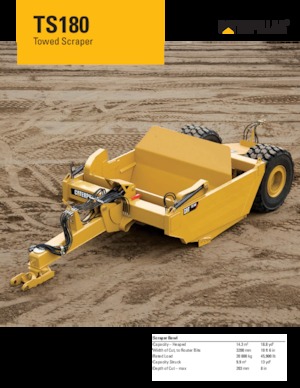 Scraper Caterpillar TS180