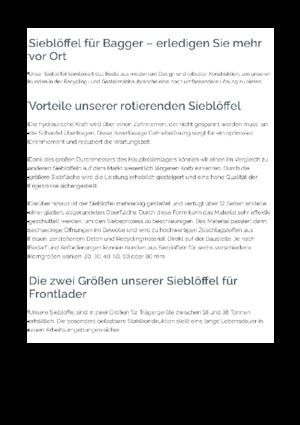 Sieblöffel Epiroc BS 2200