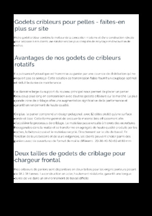 Sieblöffel Epiroc BS 1600