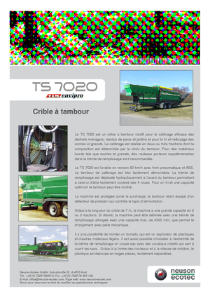 Siebanlagen Neuson-Ecotec TS 7020