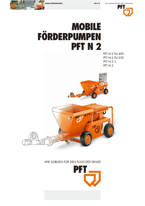 Schneckenförderpumpen PFT N 2 V