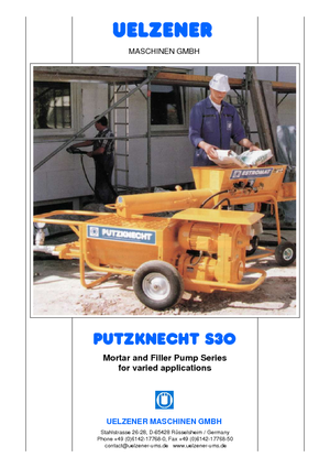 Schneckenförderpumpen Uelzener S 30 R210 UE5O7R2