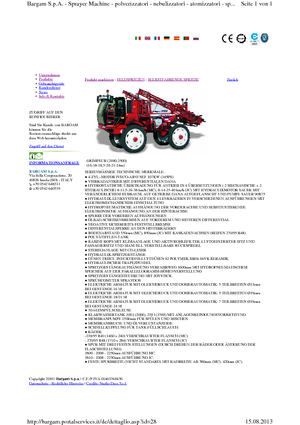 Selbstfahrende Feldspritzen Bargam Grimpeur 2500 MC