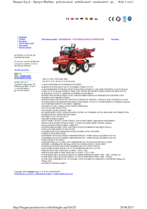 Selbstfahrende Feldspritzen Bargam Mac 4000 XL