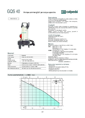 Abwasser-Schlammpumpen Calpeda GQV 50-8
