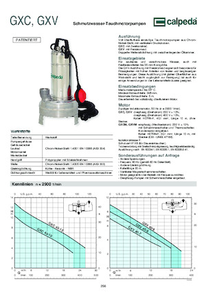 Abwasser-Schlammpumpen Calpeda GXC 40-13