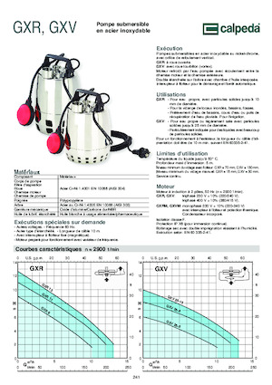 Abwasser-Schlammpumpen Calpeda GXVM 25-6