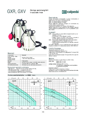 Abwasser-Schlammpumpen Calpeda GXVM 25-6