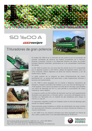 Schredder Neuson-Ecotec SD 1600 A