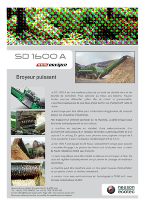 Schredder Neuson-Ecotec SD 1600 A
