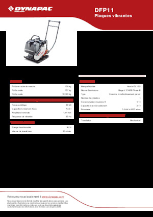 Rüttelplatten in einer Richtung Dynapac DFP11