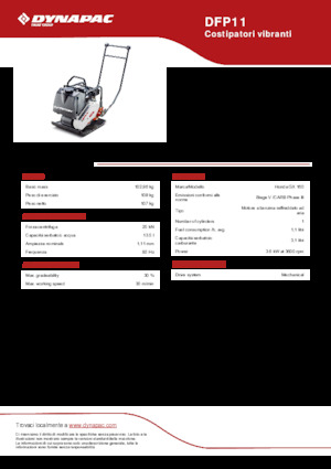 Rüttelplatten in einer Richtung Dynapac DFP11