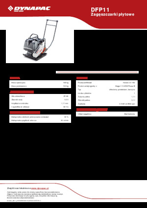 Rüttelplatten in einer Richtung Dynapac DFP11