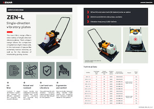 Rüttelplatten in einer Richtung Enar ZEN 15GH