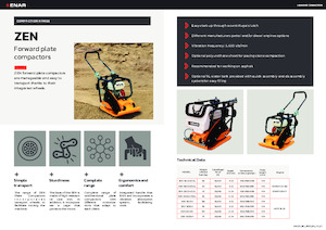 Rüttelplatten in einer Richtung Enar ZEN20 CDHV
