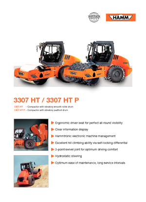 Walzenzüge Hamm 3307 HT-P