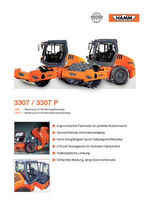 Walzenzüge Hamm 3307 P