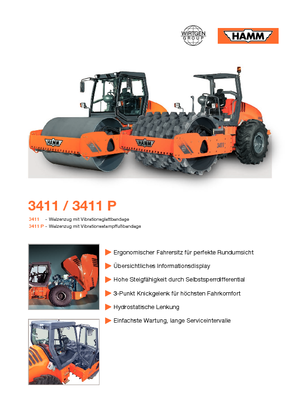 Walzenzüge Hamm 3411 P