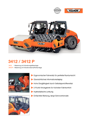 Walzenzüge Hamm 3412 P