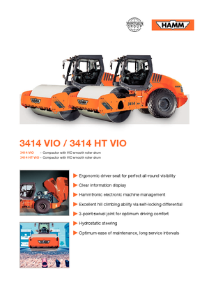 Walzenzüge Hamm 3414 HT-VIO