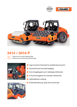 Walzenzüge Hamm 3414 P