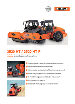 Walzenzüge Hamm 3520 HT-P