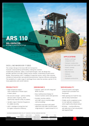 Walzenzüge Ammann ARS 110 PD