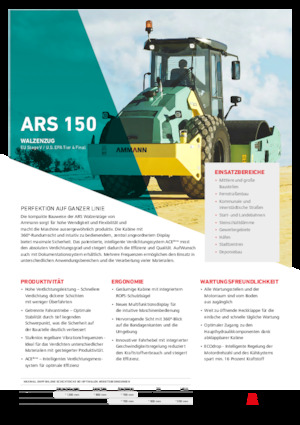 Walzenzüge Ammann ARS 150 PD