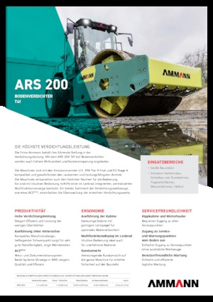 Walzenzüge Ammann ARS 200