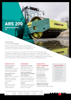 Walzenzüge Ammann ARS 200