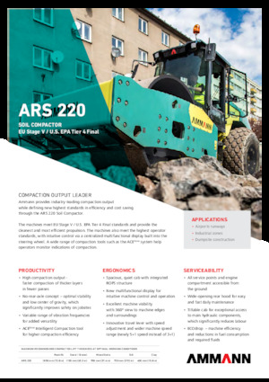 Walzenzüge Ammann ARS 220 PD