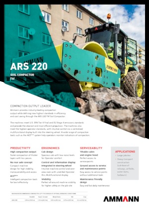 Walzenzüge Ammann ARS 220
