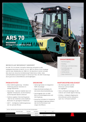 Walzenzüge Ammann ARS 70 PD
