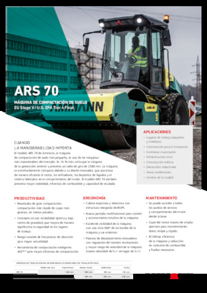 Walzenzüge Ammann ARS 70 PD