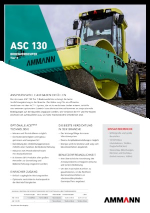 Walzenzüge Ammann ASC 130 HDPD