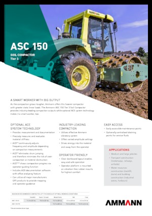 Walzenzüge Ammann ASC 150 HD