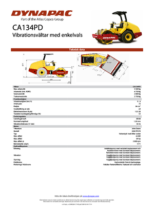 Walzenzüge Dynapac CA 134 PD