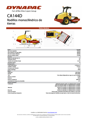Walzenzüge Dynapac CA 144 D
