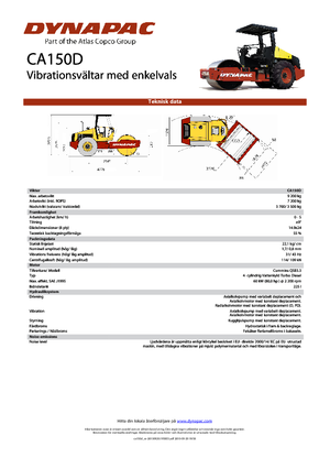 Walzenzüge Dynapac CA 150 D