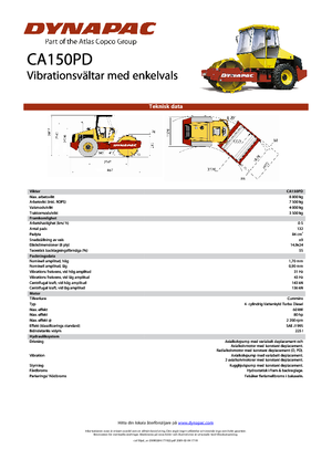 Walzenzüge Dynapac CA 150 PD