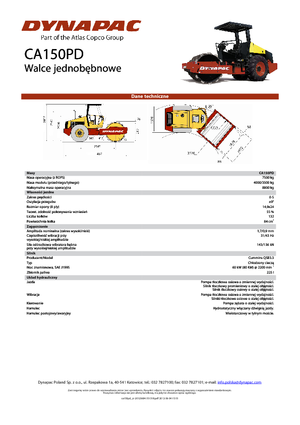Walzenzüge Dynapac CA 150 PD