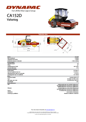 Walzenzüge Dynapac CA 152 D