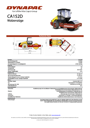 Walzenzüge Dynapac CA 152 D