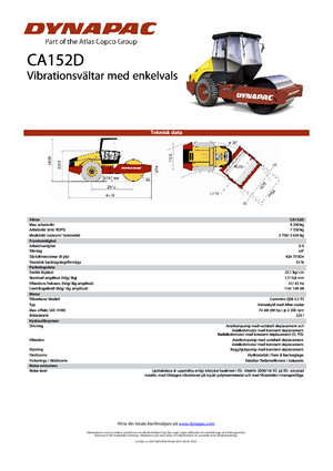 Walzenzüge Dynapac CA 152 D