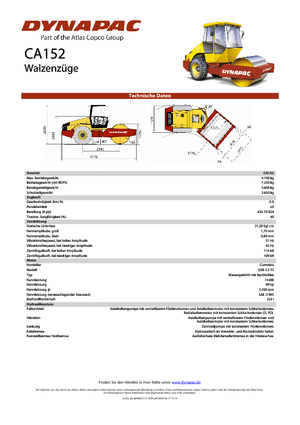 Walzenzüge Dynapac CA 152