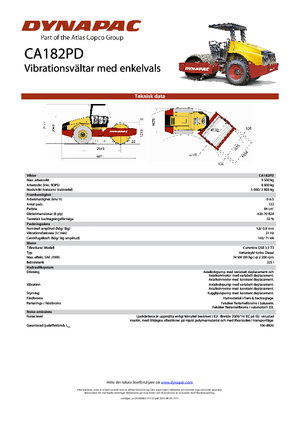 Walzenzüge Dynapac CA 182 PD