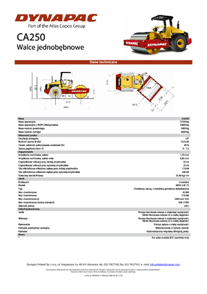 Walzenzüge Dynapac CA 250